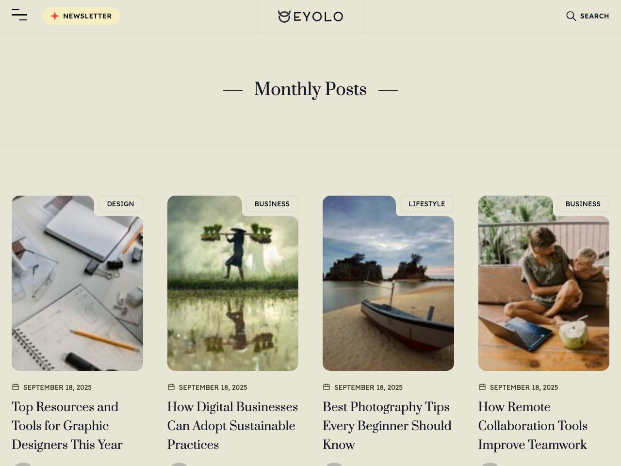 Monthly Posts